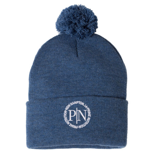 Pom-Pom 12" Knit Beanie - Light Thumbnail